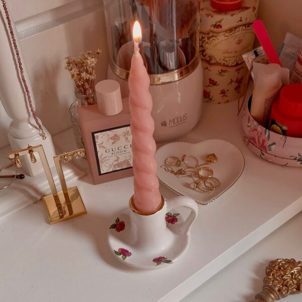 Castiçal Encanto da Rosa🌹