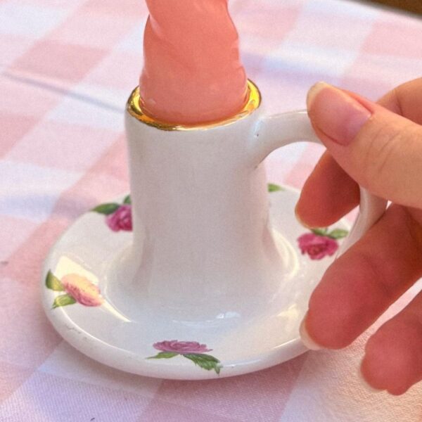 Castiçal Encanto da Rosa🌹